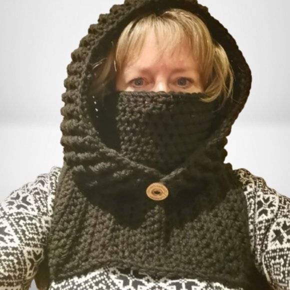 Matrixx Hood, Crochet Matrixx Cowl, TikTok Viral Matrixx Cowl, Hooded Cowl - Picture 8 of 15